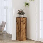 vidaXL Plantenstandaard 33x33x100 cm bewerkt hout oud, Verzenden, Nieuw