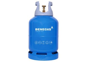 Benegas comfort steel lichtgewicht stalen gasfles 9,5 kg, Caravans en Kamperen, Kampeeraccessoires, Nieuw