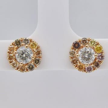 Zonder minimumprijs - Oorbellen - 14 karaat Geel goud -, Sieraden, Tassen en Uiterlijk, Oorbellen, Nieuw