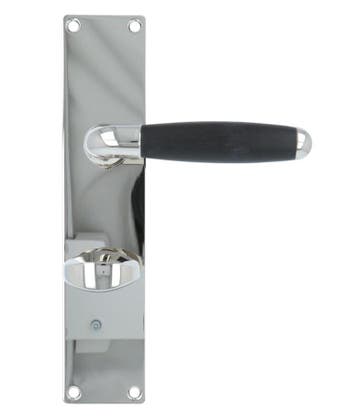 Deurklink Met schild Ton Model 1933 WC63/8 glans nikkel, Verzenden, Nieuw