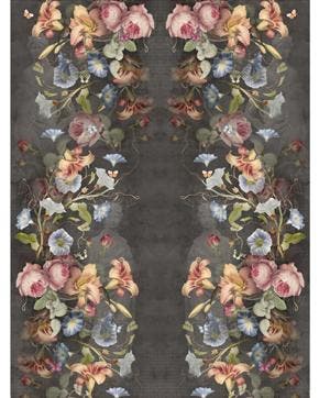 Tricot Paneel Bloemen & Standbeelden, Nieuw, Overige kleuren