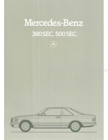 1982 MERCEDES BENZ S KLASSE COUPE BROCHURE NEDERLANDS, Boeken, Nieuw, Author