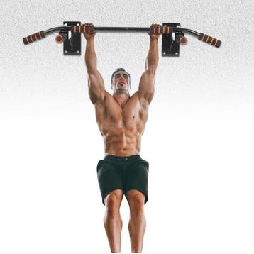 Wall Mount Pull-up Bar – Optrekstang met 6 Foam Grepen, Sport en Fitness, Fitnessmaterialen, Verzenden, Nieuw