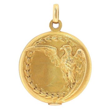 Medaillon - 18 karaat Geel goud - Frans-Victoriaans 1890, Sieraden, Tassen en Uiterlijk, Antieke sieraden