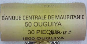Mauritanie Mauretanien 50 Ouguiya 2014 1435 Rolle mit 30..., Verzenden