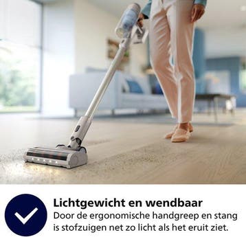 Philips Steelstofzuiger Draadloos XC2011/01 - Zuigmond met L, Verzenden, Zo goed als nieuw