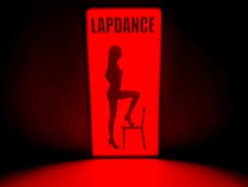 Lichtbord - Amsterdam Red-lights District Lapdance, Antiek en Kunst