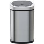 Avalo Prullenbak met Sensor 50L - RVS Zilver - Soft Close /, Verzenden, Nieuw