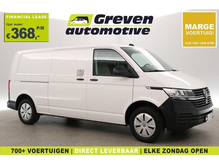 Volkswagen Transporter 2.0 TDI L2H1 | MARGE | Airco |, Auto's, Bestelauto's, Handgeschakeld, Diesel, Wit, Euro 6, Volkswagen