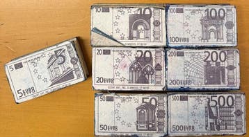 Stempels Euro bankbiljetten los in zakje, Verzenden, Nieuw