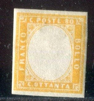Italiaanse oude staten - Sardinië 1858/1863 - Sardegna 80, Gestempeld