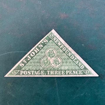 Newfoundland 1857 - 3d eerste emissie op dik papier - MH -, Postzegels en Munten, Gestempeld