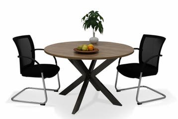 Ronde stervoet vergadertafel, Ø120cm, Overige plaatsen, Ophalen of Verzenden, Nieuw in verpakking, Stoel