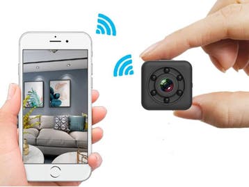 Mini camera draadloos babyfoon WIFI android iphone IP video, Audio, Tv en Foto, Actiecamera's, Verzenden, Nieuw