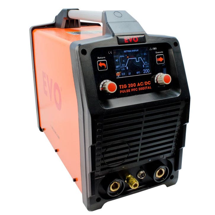 EVO PRO TIG 200 AC/DC Pulse PFC Digital lasapparaat, Doe-het-zelf en Verbouw, Gereedschap | Lasapparaten, Tig, Nieuw, Verzenden
