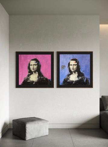GREG (1970, Spain) - Mona Duality — Blue & Pink - Díptico -