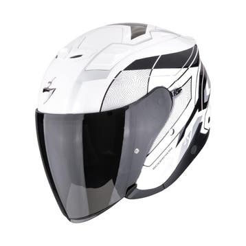 Scorpion EXO-Z1 Vue Zwart Wit Zilver Jethelm, Jethelm, XXL, Nieuw met kaartje, Overige merken