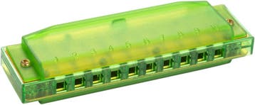 Hohner Translucent Mondharmonica C groen, Verzenden, Nieuw