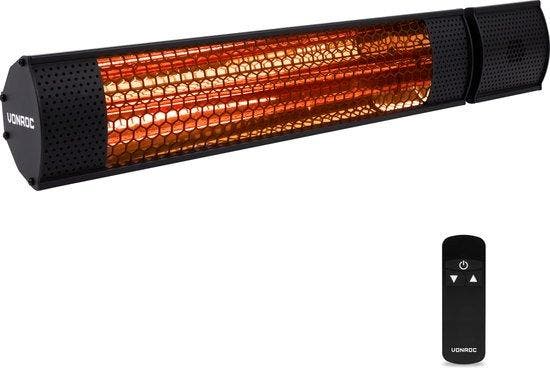 2dekans | VONROC Terrasverwarmer – Elektrisch, Low Glare & 2, Doe-het-zelf en Verbouw, Gereedschap | Overige machines, Zo goed als nieuw