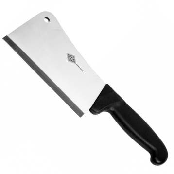 Eikaso Solingen Solingen Hakmes 16 cm – Ergonomisch Zwart., Ophalen of Verzenden, Nieuw, Rvs of Chroom