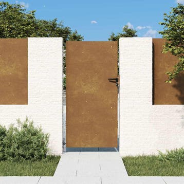 vidaXL Poort 85x200 cm cortenstaal, Tuin en Terras, Verzenden, Nieuw