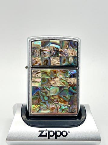 Zippo - Mother of Pearl - Sea Wave Ocean (2002) - Unfired, Nieuw