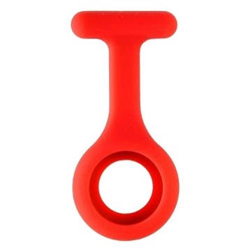 Fako - Verpleegstershorloge - Siliconen Hoesje - Rood, Verzenden, Nieuw