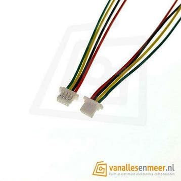 Kabel JST SH 1.0 4P female 100mm, Verzenden, Nieuw