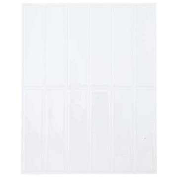 vidaXL Rechthoekige Tegel 50 pcs Wit 29 x 23 x 0,08 cm, Hobby en Vrije tijd, Verzenden, Nieuw