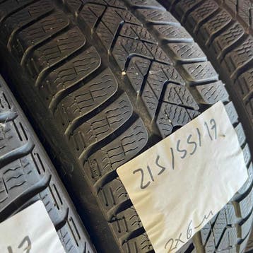 2 x Pirelli Sottozero 3 215-55-17 Winterbanden 6mm, 17 inch, Band(en), Personenwagen, Gebruikt