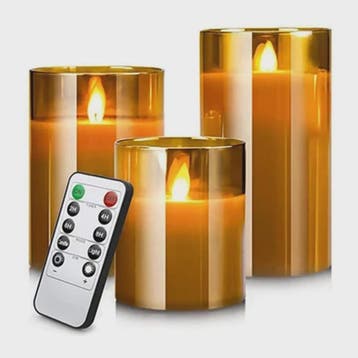 Set LED Kaarsen met Afstandsbediening en Timer - Sfeervol vo, Verzenden, Nieuw