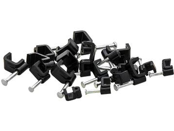Ronde Kabelclips / Spijkerclips - 8mm - 100stuks, Doe-het-zelf en Verbouw, Ophalen of Verzenden, Nieuw, Minder dan 50 mm, Spijkers