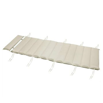 Ligbedkussen Crème 177x58x7cm (Ligbed - Lounge), Tuin en Terras, Verzenden, Nieuw