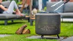 Midland Vuurschaal met grillrooster met BBQ grill Zwart F..., Verzenden, Nieuw