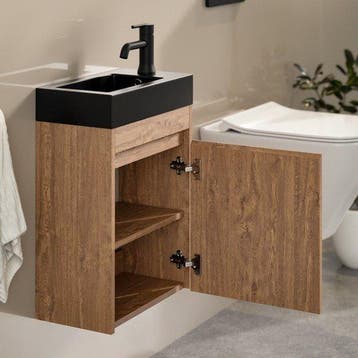 2dekans | Mirlux Toiletmeubel Warm Eiken - Fonteinmeubel -, Ophalen of Verzenden, Zo goed als nieuw