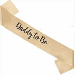 Sjerp Mommy of Daddy to Be champagnekleurig met zwarte tekst, Verzenden, Nieuw, Versiering, Geboorte of Huwelijk