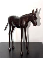 Abdoulaye Derme - sculptuur, Âne stylisé en bronze - 24 cm -