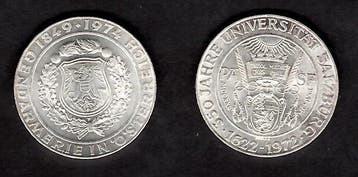 Oostenrijk. 50 Schilling 2x 1974/1976 - Salzburg University