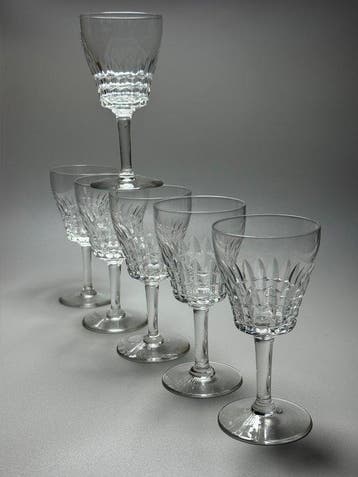 Val Saint Lambert - Wijnglas (6) - Service MERY - 200 ml -, Antiek en Kunst
