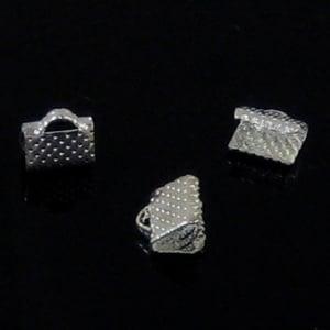 10 x Lint- of veterklemmen 8 mm – oogje 1 mm – zilverkle, Ophalen of Verzenden, Nieuw, Overige typen