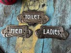 Decoratief ornament (3) - Art Nouveau restroom signs -