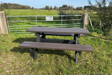 Rockwood® Picknicktafel Woodblend Quartz Brown - Zwaar, Ophalen of Verzenden, Nieuw, Rechthoekig, Hout