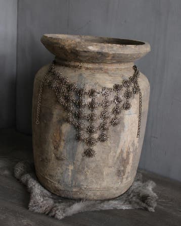 Sobere metalen kruik / pot ketting, Ophalen of Verzenden, Nieuw