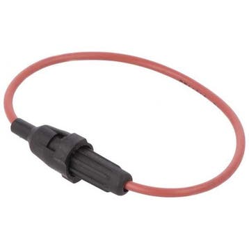 Mini Glas zekeringhouder met kabel - Max. 6.3A, Ophalen of Verzenden, Nieuw