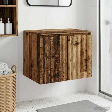 vidaXL Wand Gemonteerde Badkamerkast Oud hout 62,5 x 44,5 x, Verzenden, Nieuw