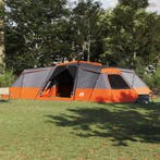 vidaXL Gezinstent met dak Grijs en Oranje 833 x 585 x 216 cm, Verzenden, Nieuw