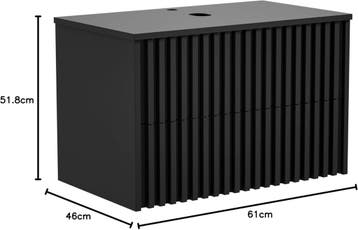 Wastafelkast - Wastafelmeubel - Wastafelonderkast - 61 cm -, Verzenden, Zo goed als nieuw