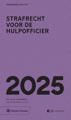 Strafrecht voor de Hulpofficier 2025 / 2025 / Zakboeken, Verzenden, Zo goed als nieuw, M.G.M. Hoekendijk