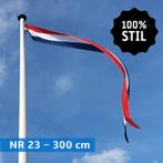 NR 23: Nederlandse wimpel 300 cm marineblauw 100% stil, Nieuw