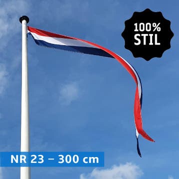 NR 23: Nederlandse wimpel 300 cm marineblauw 100% stil, Nieuw